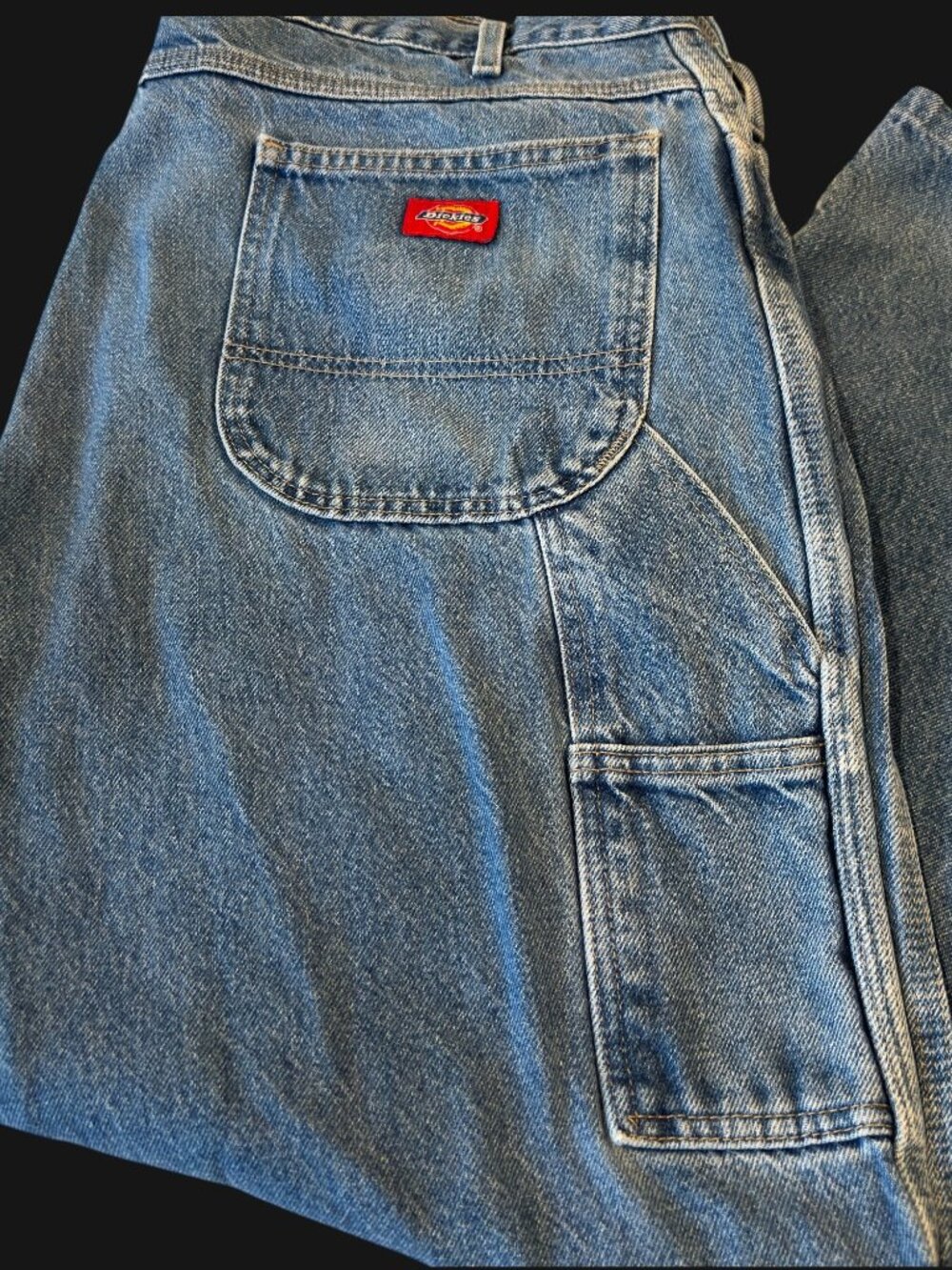 Dickies Jeans Men's 40x32 Blue Carpenter Denim Straight Leg Workwear Utility
